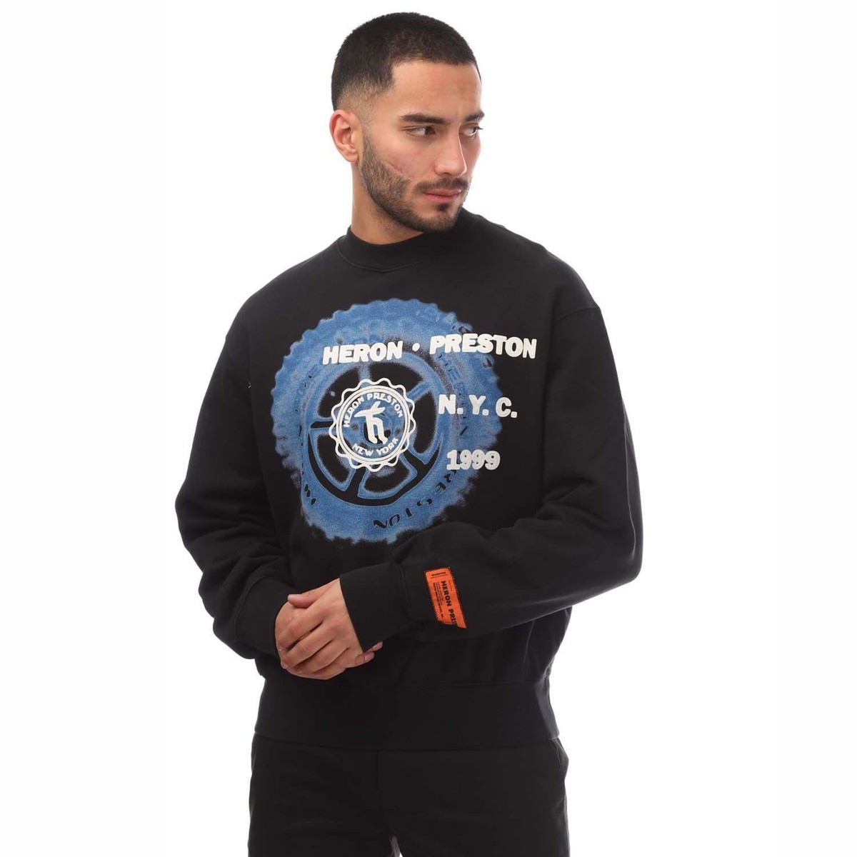 Heron Preston Offroad Crewneck スウェット Men's Heron Preston Offroad Crewneck Sweatshirt in Blue