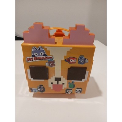 Piggy Bank Pet Simulator Case 2 Pixelated Corgi Dog Container Lunch Box EMPTY