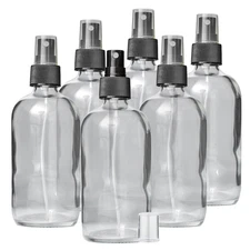 DMSOSTORE Glass Spray Bottles, 8 oz, BPA-Free Fine Mist Sprayer, 6-Pack