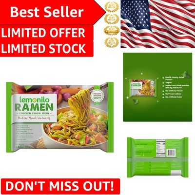 Healthy Instant Ramen with Spinach & Leek - Oven-Baked Chick'n Chow Mein, 2.82oz