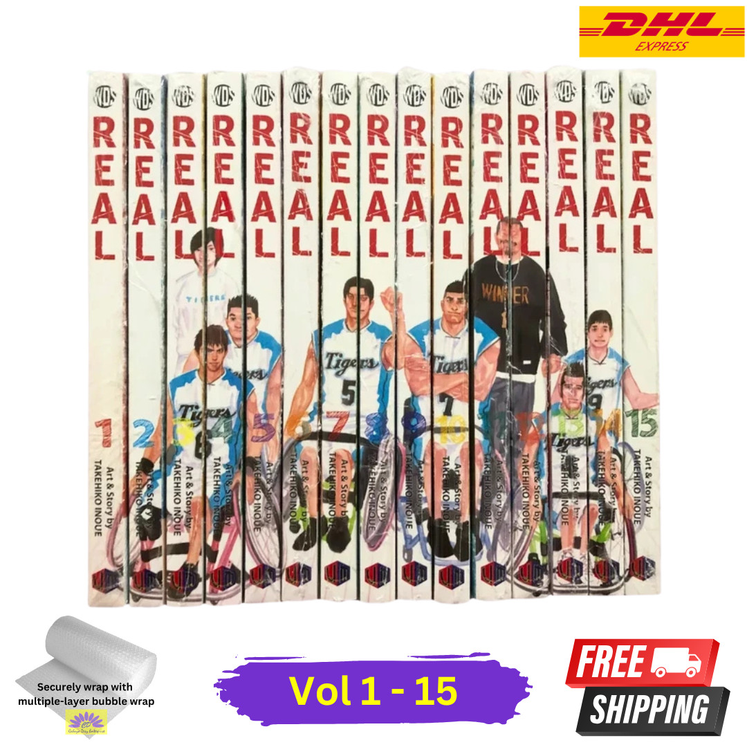 Manga cómic versión inglesa REAL de Takehiko Inoue volumen 1-15