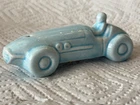 Park Craft ceramic , light blue race car that goes with the state of Indiana