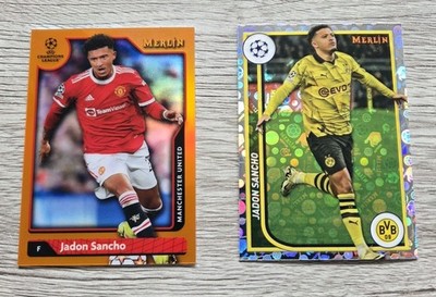 2021/22 TOPPS MERLIN UEFA JADON SANCHO 1/25 ORANGE  Lot