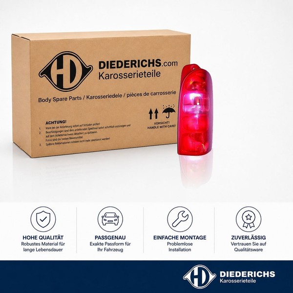 Heckleuchte Rechts Diederichs 1885090 FÜR Opel Renault RÜCkleuchte Hecklicht-image