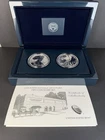 2013 W REVERSE PROOF & ENHANCED SILVER EAGLE 2 COIN WEST POINT SET WITH BOX/COA