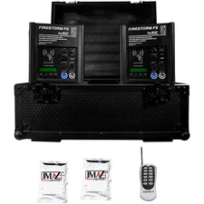 JMAZ Lighting Firestorm F3 2-Unit Package W/2 Packs of Granule, Road Case Black