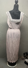Vintage NIghtgown SZ XL. 100 Embroidery/ Rayon Pink NEW