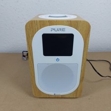 Pure Evoke H3 Portable Digital Radio With Bluetooth - Oak White, Tested Works 