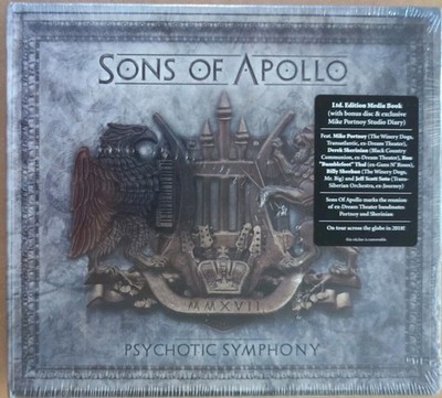 Sons of Apollo: Psychotic Symphony 2-Disc CD Digipak/ Media Book (2017) SEALED 