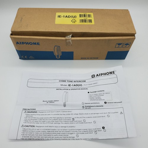 AIPHONE IE-1AD(U) Surface Mount Chime Tone Intercom White Master Station Handset - Picture 7 of 9