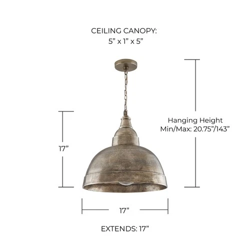 Capital Lighting 330313 Sedona 1 Light 17"W Pendant - Picture 3 of 12