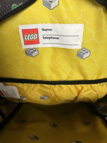 Legoland Kids Backpack 16” LEGO People Black Colorful Bottle Holder Pockets - Picture 12 of 18