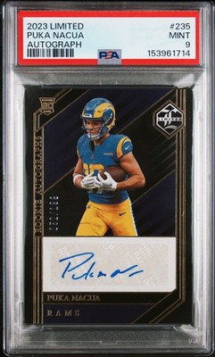 2023 PANINI LIMITED AUTO #235 PUKA NACUA 052/199 PSA 9