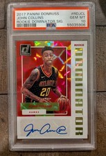 2017-18 Donruss Rookie Dominator Signature John Collins PSA 10