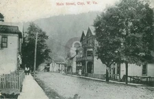 Main Street, Clay, WV West Virginia Vintage Postcard COPY