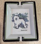 Vintage Hermes Paris Ashtray Porcelain Change Tray Dog Komondor Made In France — photo 2