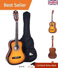 Volle Größe Rio 39" Nylon Konzertgitarre - inklusive Tasche, Gurt & Ersatzsaiten