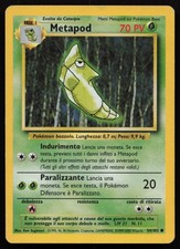 POKEMON TCG METAPOD 54/102 EX / LP SET BASE COMMON NON HOLO UNLIMITED ITA 2000