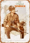Mauser Hunting Rifles Vintage Tin Metal Signs Home Décor 8x12