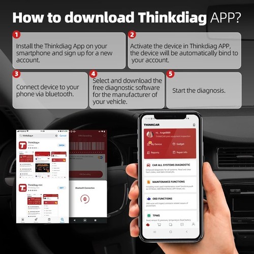 THINKCAR VENU-I PRO TPMS Car Tire Pressure Diagnostic Tool Auto Sensor Scanner - Picture 8 of 11