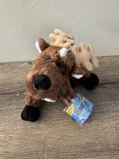 Ganz Webkinz 9" Brown Reindeer Plush Stuffed Toy with Code X3