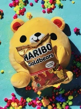 ZURU Snackles Jumbo Plush Haribo the Goldbears Gummy Bear Plush 14-inch NWT