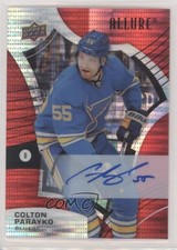 2021-22 Upper Deck Allure Red Rainbow Auto Colton Parayko #55 Auto 0x2e