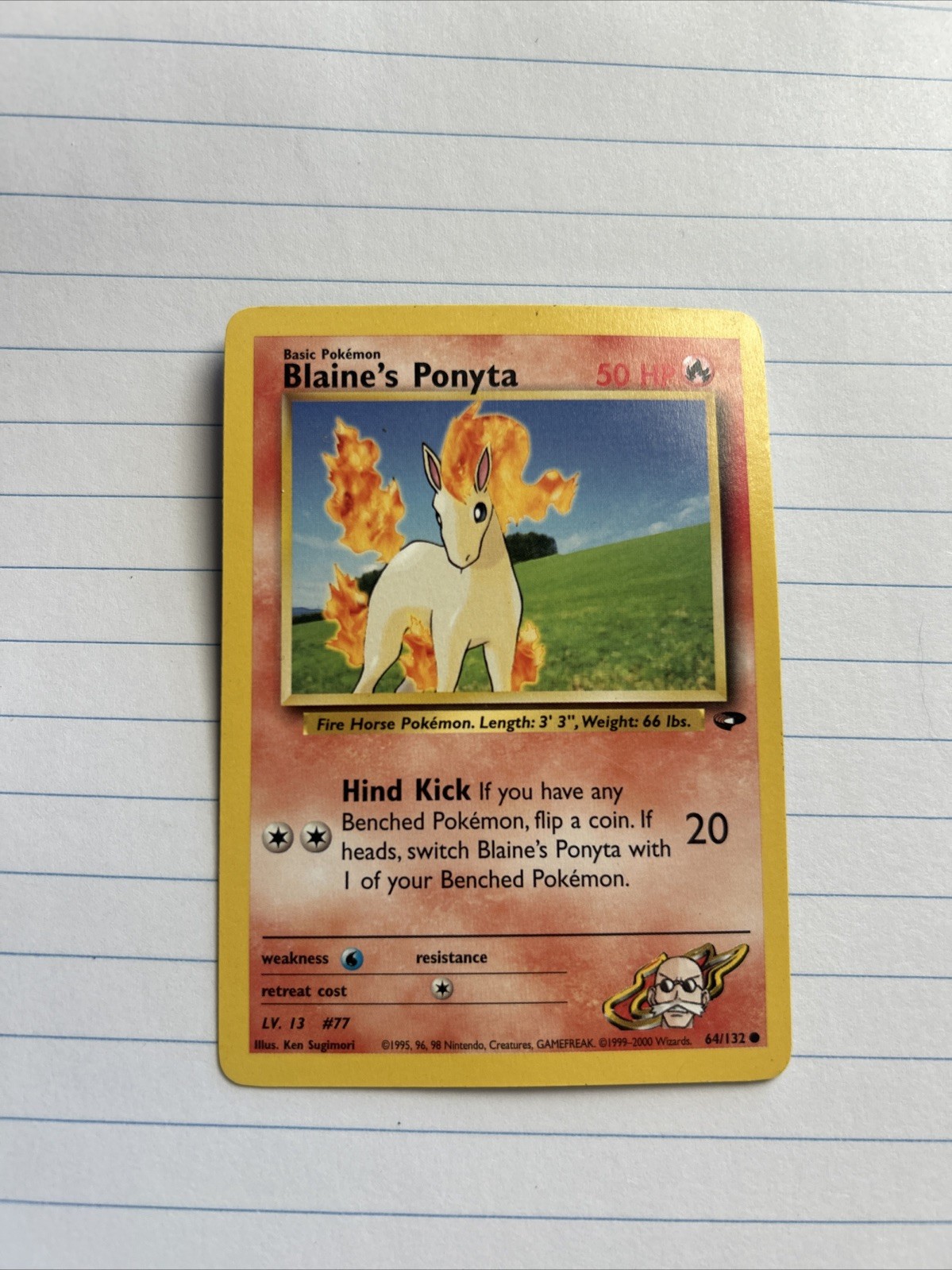 Blaine's Ponyta 64/132 Regular Card