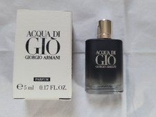 Giorgio Armani Acqua Di Gio PARFUM 5 ml/0.16 fl. oz. Mini Splash BNIB