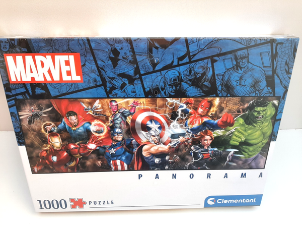Ovp + Rar: 1000 Teile Puzzle Clementoni Panorama Marvel Helden Top-image
