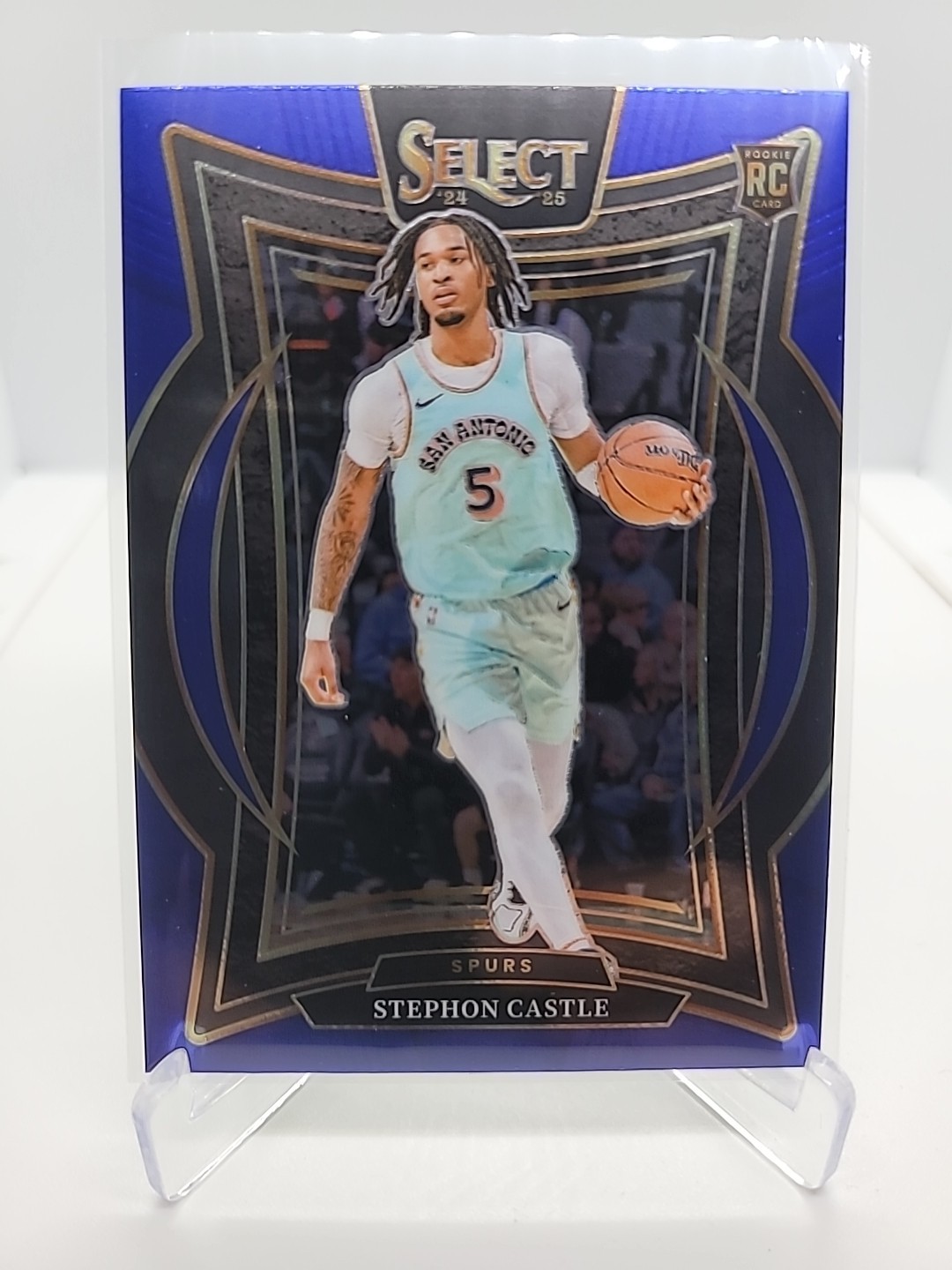 2024-25 Panini Select - Concourse Stephon Castle #72 Blue Prizm (RC)