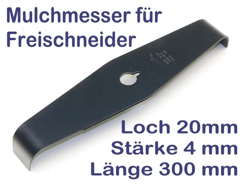 Motorsense Mulchmesser Dickichtmesser 2-Zahn 300/20/4mm