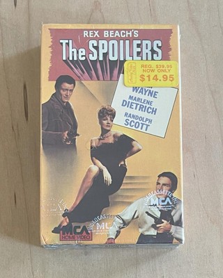 THE SPOILERS (1942) Sealed Betamax MCA Marlene Dietrich Western Alaska Gold Mine