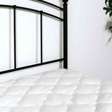 eLuxury Tencel Lyocell Soft Quilted Mattress Pad Protector - Full, White
