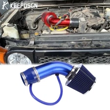 Blue 3" Cold Air Intake Filter Induction Pipe Kit For 07-14 Toyota FJ Cruiser