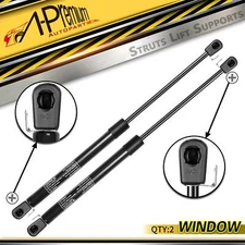 2x Rear Window Glass Lift Supports Shocks Struts for Jeep Wrangler YJ 1987-1995