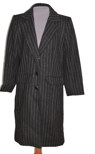 Vintage Yves Saint Laurent Men's 100% Wool Long Gray Classic