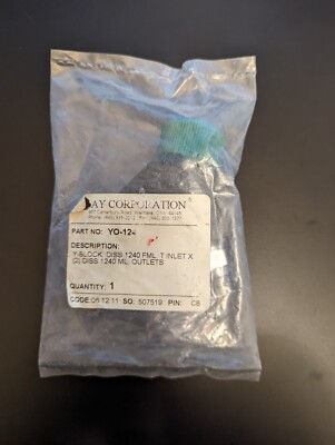 Precision 2152Y Y Block Assembly O2 Ohmeda Female x2 O2 Ohmeda Male