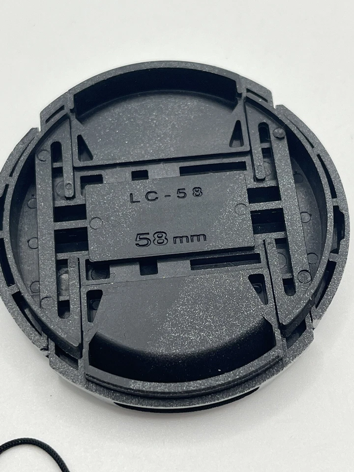 58mm Snap Cap LC-58 | Vtg | Genuine Generic/ FOR FUJIFILM X10 & X20 -SILVER - Image 4 of 4