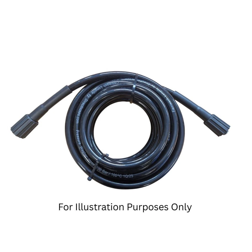 DIRECTHOSES FLEXIWASH BLACK New MacAllister MPHPC152 Pressure Washer Replacement Hose 5/10/15/20/25 Mts HD