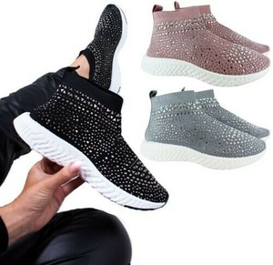 basket chaussette strass