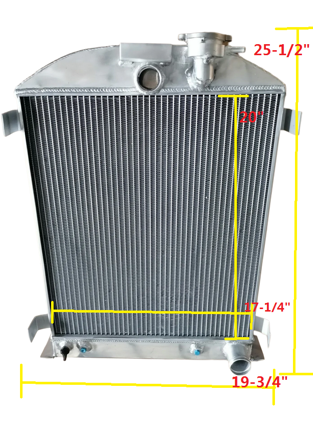 62mm Aluminium-Kühler + Lüfter Für Ford HI-BOY Grillschalen Chevy V8