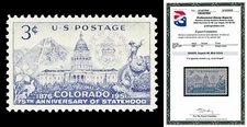 Scott 1001 1951 3c Colorado Issue Mint Graded Superb 98 NH with PSE CERT
