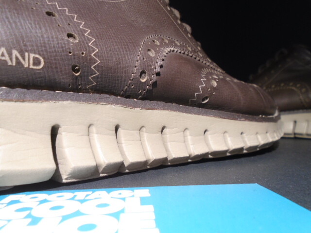 2015 COLE HAAN ZEROGRAND WINGTIP OXFORD CHESTNUT SHINE BROWN  display picture 2