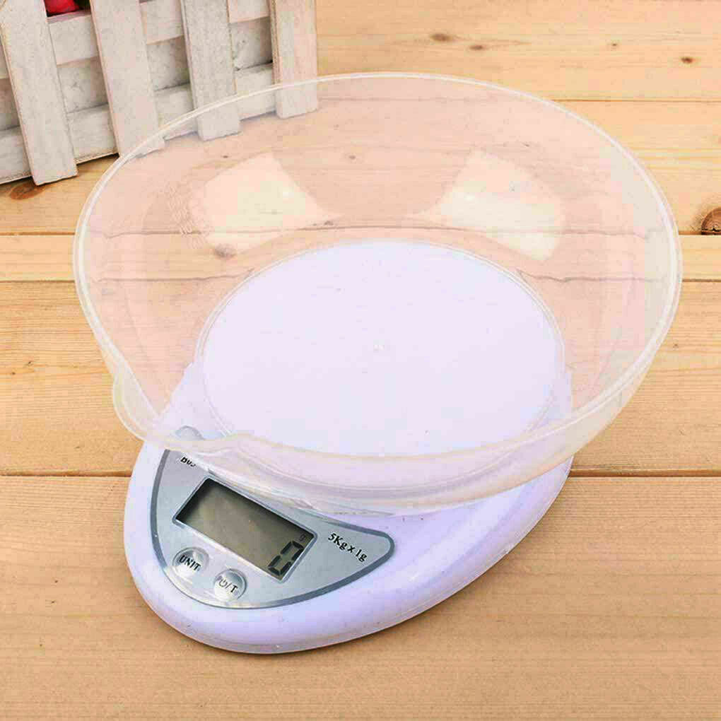 5kg Digital Kitchen Scale - Weighs To 1g Precision, Compact & Battery-Powered 11 thumbnail image