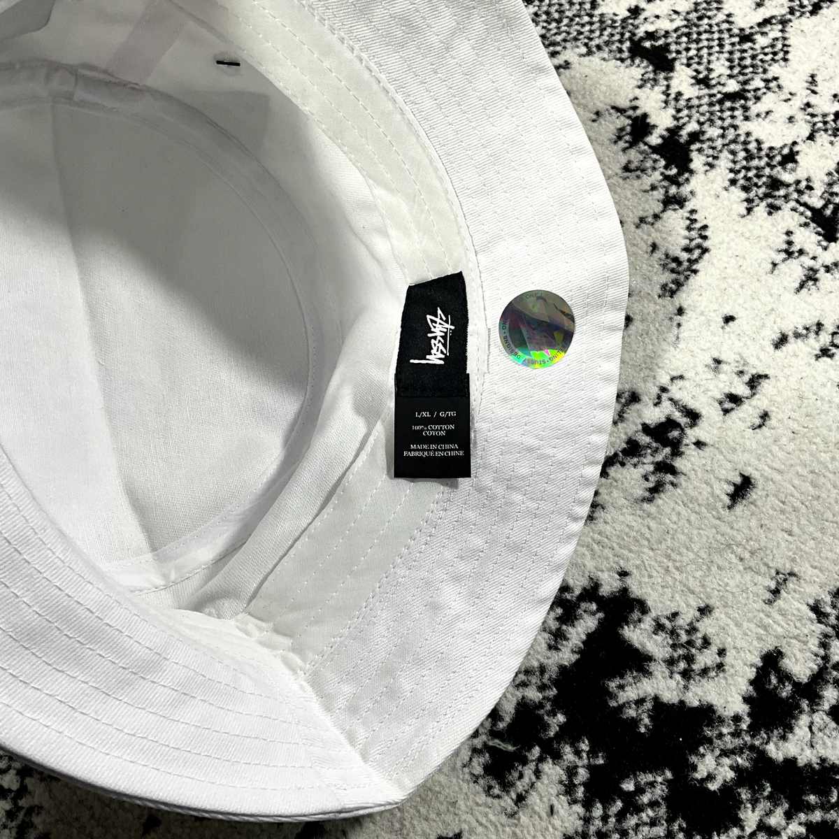 帽子 <Stussy> Stock Bucket Hat - White (L/XL) Stussy Stock Bucket Hat White Hats Stussy
