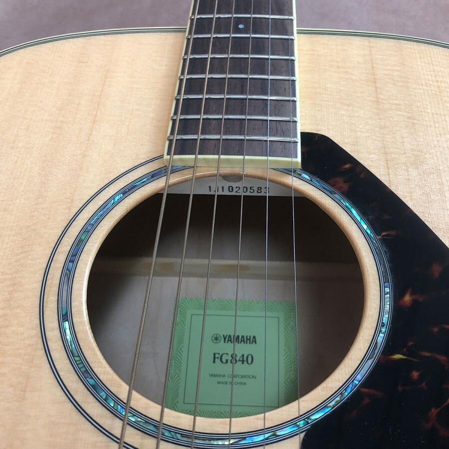 ギター YAMAHA FG840 Yamaha FG840 Dreadnought Acoustic Guitar Natural | Guitar Center