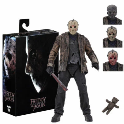 NECA Horror Freddy VS Jason Action Figure 7" Jason Voorhees Deluxe Toy Gifts