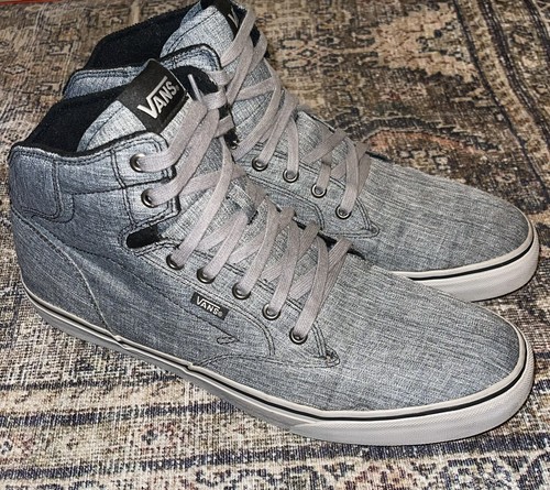 Vans Winston grey rock mens shoes hi 