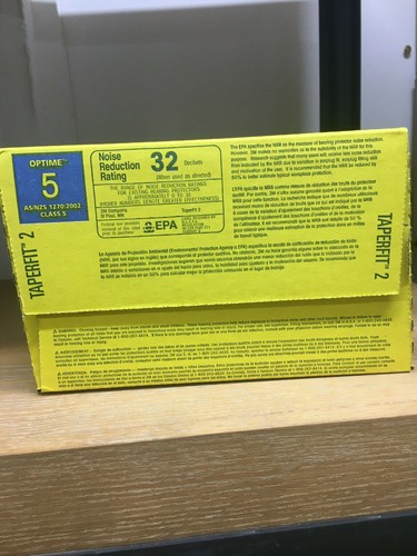 (10 boxes) 3M E-A-R TaperFit 2 Earplugs 200 pairs LARGE (Taper Fit II) Bulk buy - Picture 7 of 9